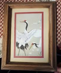 Vintage Marsel Crane Lithograph | eBay