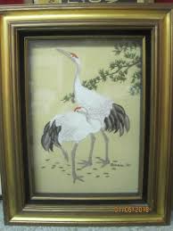 1980 Original Art signed Bernie Embroidery on knit satin ...