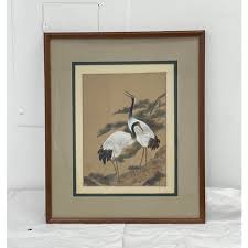 Vintage Mid Century Modern Framed Art | Chairish