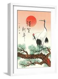 Red-Crowned Cranes' Art Print | Art.com