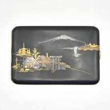 Vintage Japanese Damascene Cigarette Case - Etsy