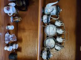 Japanese Hand painted Moriage Dragonware Demitasse Set with Display Rack | eBay