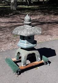 Large Antique Japanese Style Concrete Pagoda Form Garden Lantern | eBay