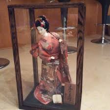 solid oak 7x 7 x 16 inch doll case display walnut stain | eBay