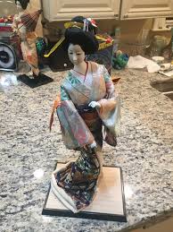 Vintage Large 18" Japanese Geisha Doll, Composition Head, Authentic Kimono - Perfect Original Condition, Girl Tall Ningyo, Gofun, Ichimatsu - Etsy