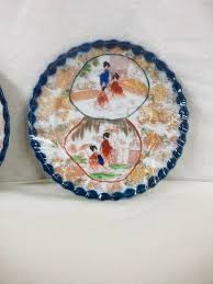 Mid 20th Century Japanese Geisha Girl Plates - Set of 3 | Chairish
