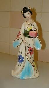 Vintage Porcelain Hand Painted Beautiful Geisha Figurine 10.6" tall | eBay