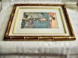 Beautifully Framed Circa 1940's Original JAPANESE WOODBLOCK ...