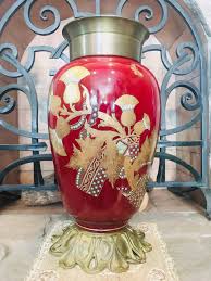 Large 19th Century Enamelled Bronze Vase With Enamel ...