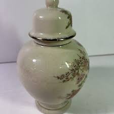 Vintage Toyo Japan Vase w/ Birds - Flora Gold Accent Crackle Glaze with Lid | eBay