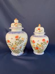 Pair Ginger Jars or Urns - Japan - Etsy