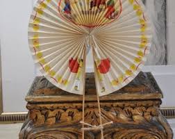 Art Nouveau French Paper Fan: Lillet Alcohol Advertising ...