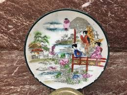 Vintage Hand Painted Geisha in the Garden Japan Porcelain ...