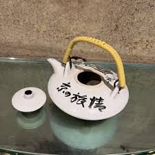 Vintage 1940's Ceramic Brown Moriage Gold Gilt Teapot | Store800