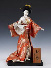 Japanese Nice Beautiful Vintage Geisha Doll －Classic Fan Sukiyo Doll – BRONZE MUSEUM JAPAN