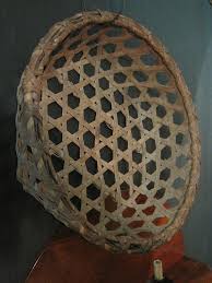 Sold at Auction: New England Shaker Massive Community Black Ash Cheese Basket