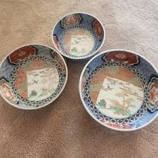 Set of 3 Vintage Japanese Imari Footed Round Nesting Bowls - Etsy