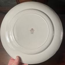 4 Vintage Ridgway Ironstone England Aloha 738990 dinner plate Peony Floral Leaf | eBay