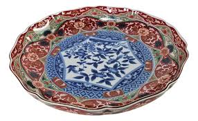 Vintage Japanese Imari-Style Maebata Porcelain Serving Bowl – 12” Hand-Painted | Chairish