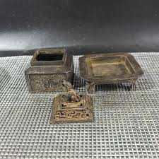 Copper Four Divine Beasts Incense Burner: Relief Design - Etsy Israel