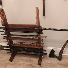 Viking Personalized Stand for Weapons, Standing, Weapon Rack With Wolf Head, Hanging Weapon Holder , Norsk Style, Medieval, Larp and SCA, - Etsy