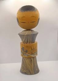 Vintage Kokeshi Japanese Hand Signed Painted Doll | eBay