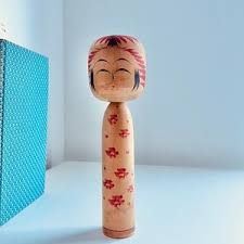 Japanese Wooden Doll Vintage Kokeshi - Etsy India
