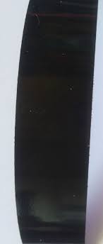 High Gloss / shiny Iron On Edging Tape approx 22mm Black ...