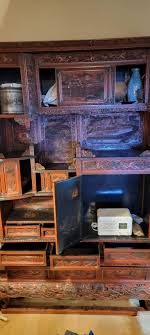 19th Century Japanese Cinnabar / Lacquer Cabinet For Sale at 1stDibs