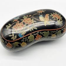 Vintage Signed Japanese Hand Painted/etched Floral Birds Butterfly Wooden Box - Etsy Canada