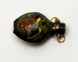 Vintage Cloisonne Pendant with Birds and Flowers Rare Design Very Small | eBay