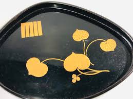 Y6990 [VIDEO] DISH Makie serving plate set of 5 signed box Japan antiq – Hareitiba Japanese Antique