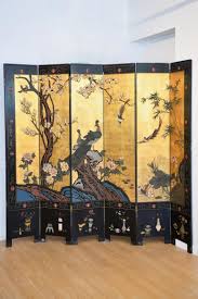 Coromandel Lacquered and Gold Leaf Screen at 1stDibs