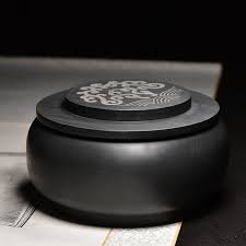 7.5" China Natural Original Stone Hand-carved Water Ripples ...