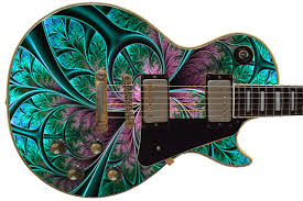 Guitar Skin Axe Wrap Re-skin Bass Body Electric Reface DIY Trapped in Time Leaf 2 Blue, Green, Pink 1175 - Etsy Canada