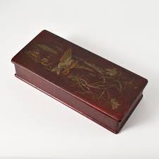 Antique Japanese Meiji Period Lacquer Box, 1890s | Chairish