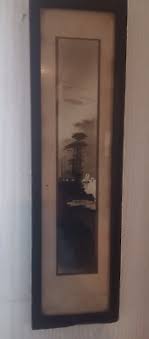 Antique Japanese Woodblock Print in Original Frame 1900 ...