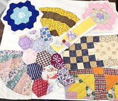 Vintage Quilt Scrap Bundle: Patchwork Slow Stitch Kit With ...