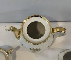 Vintage Demitasse Marie Luise Seltmann Weiden Bavaria Tea Set for 2 Gilded 9PCS | eBay
