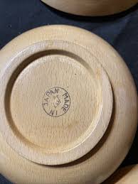 Wooden Salad Bowls Qty 5. Made In Japan | eBay