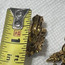 Vintage Rhinestone flying insect Clip Earrings (STORAGE F ...