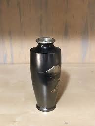 Japanese copper inlay gold and silver vase | eBay