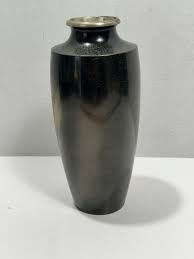 Vintage Damascene Vase Gold Silver Mix Metal Mt Fuji ...