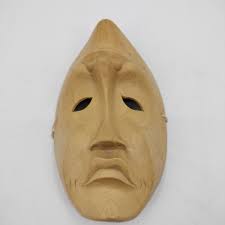 Wood Mask Two Faced Carved Wall Hanging Art Happy Or Sad ...