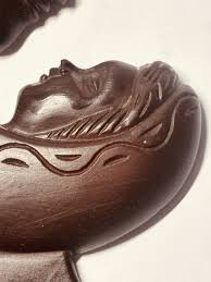 Vintage Madonna & Child Hand Carved Wood Wall Folk Art ...