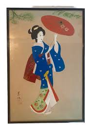 Geisha Painting In Antique Japanese Paintings & Scrolls for sale | eBay