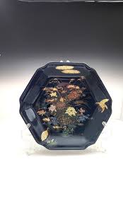 MCM Kiku Blue Toyo Japanese Hexagon Cobalt Blue Porcelain Decorative Floral Guinea Hens Plate - Etsy Australia