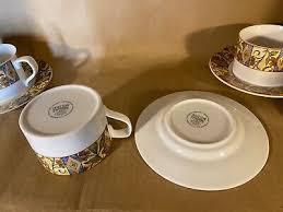 Set of (4) Royal Doulton Everyday Fine China Coffee Tea Cup ...