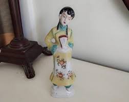 Vintage Porcelain Chinese Lady - Etsy