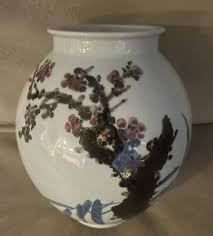 Antique Korean Blue And White 20th Century Porcelain Vase Hand Painted | eBay